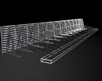 商业钢结构广告架