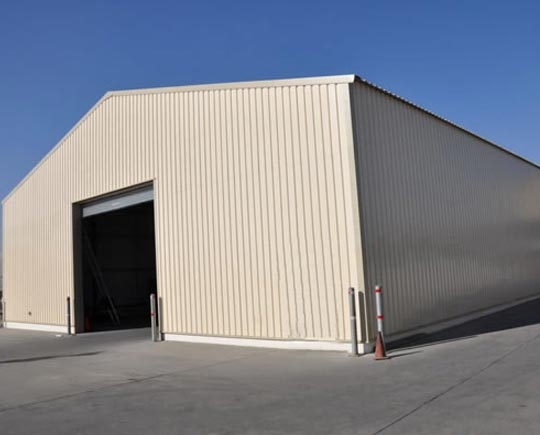 Beige Steel structure warehouse